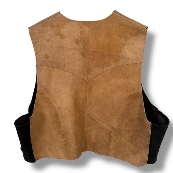 Katch Me Suede Snap Vest Mens Sz XXL Halloween Reenactment Costume Cosplay - Picture 6 of 8